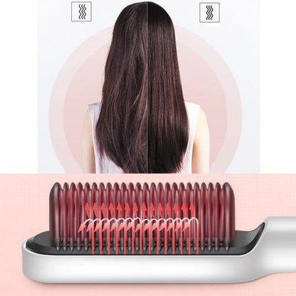 5-Level Heat Hair Straightening & Curling Brush