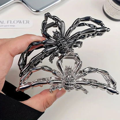 Metal Spider Large Shark Clip Fashion Ponytail Hair Claw