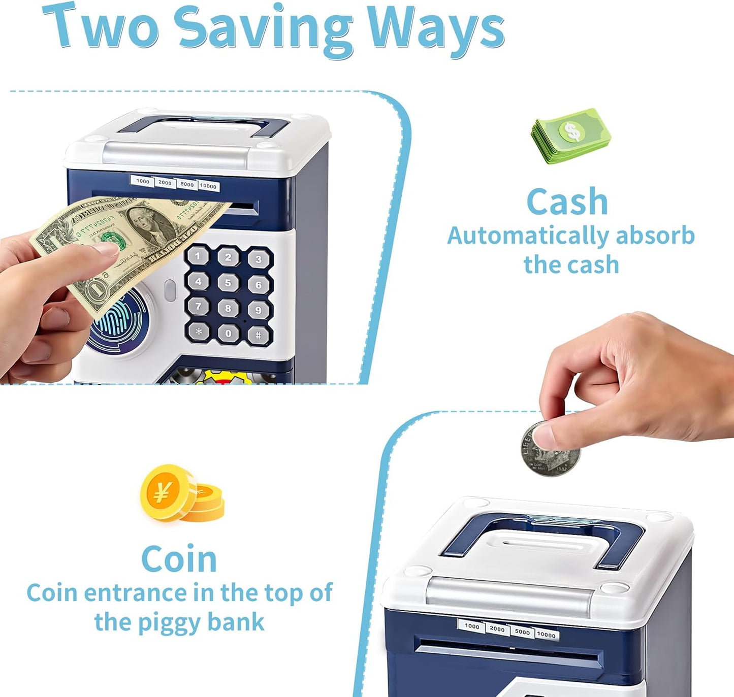 Piggy Bank ATM For Kids